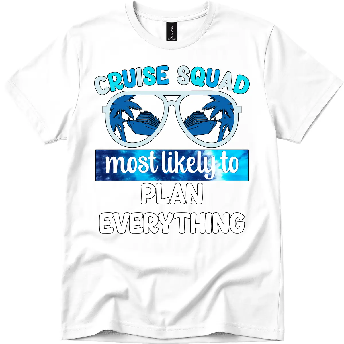 Cruise Squad Most Likely To Plan Everything T-Shirt in White