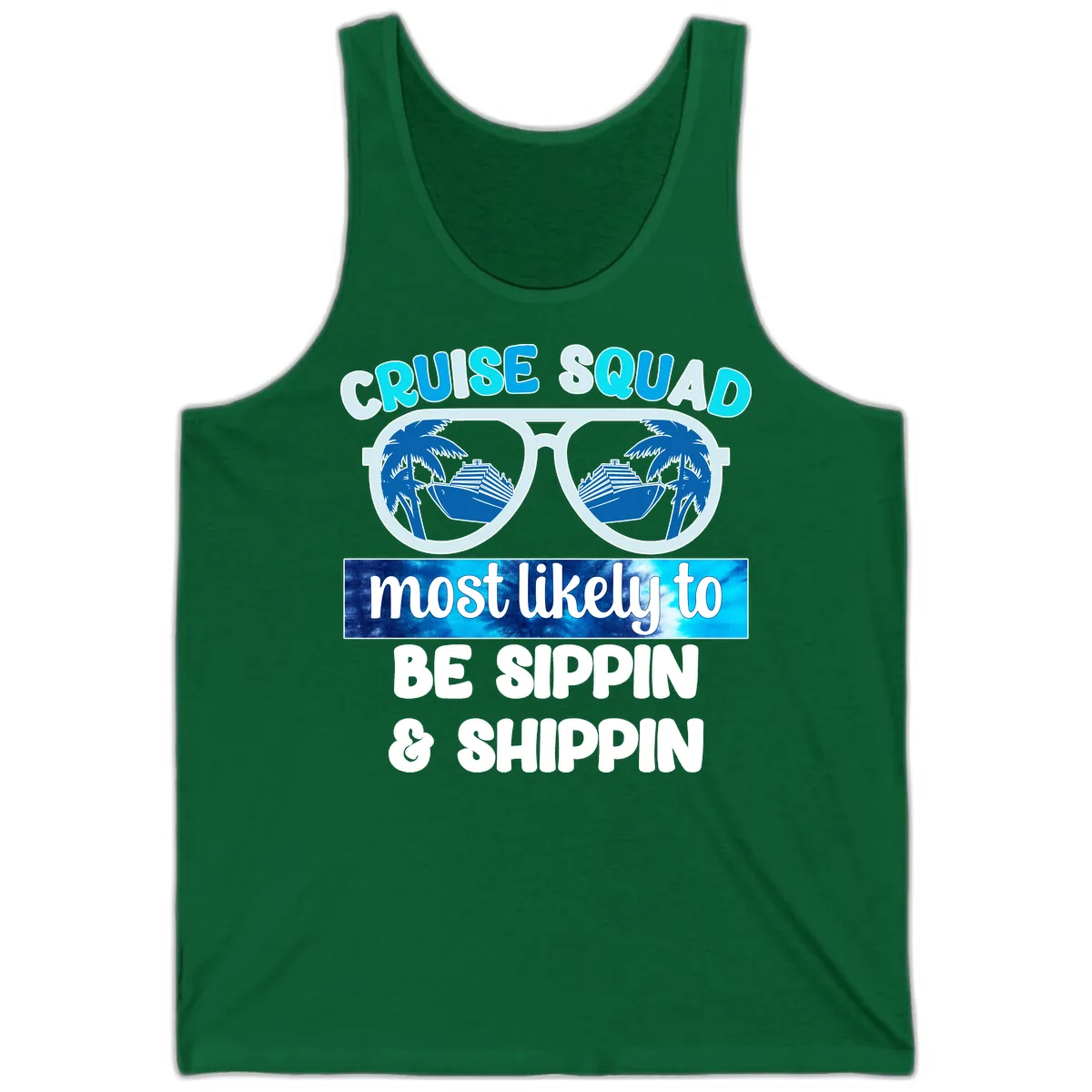 Cruise Squad Sippin & Shippin Tank in Kelly