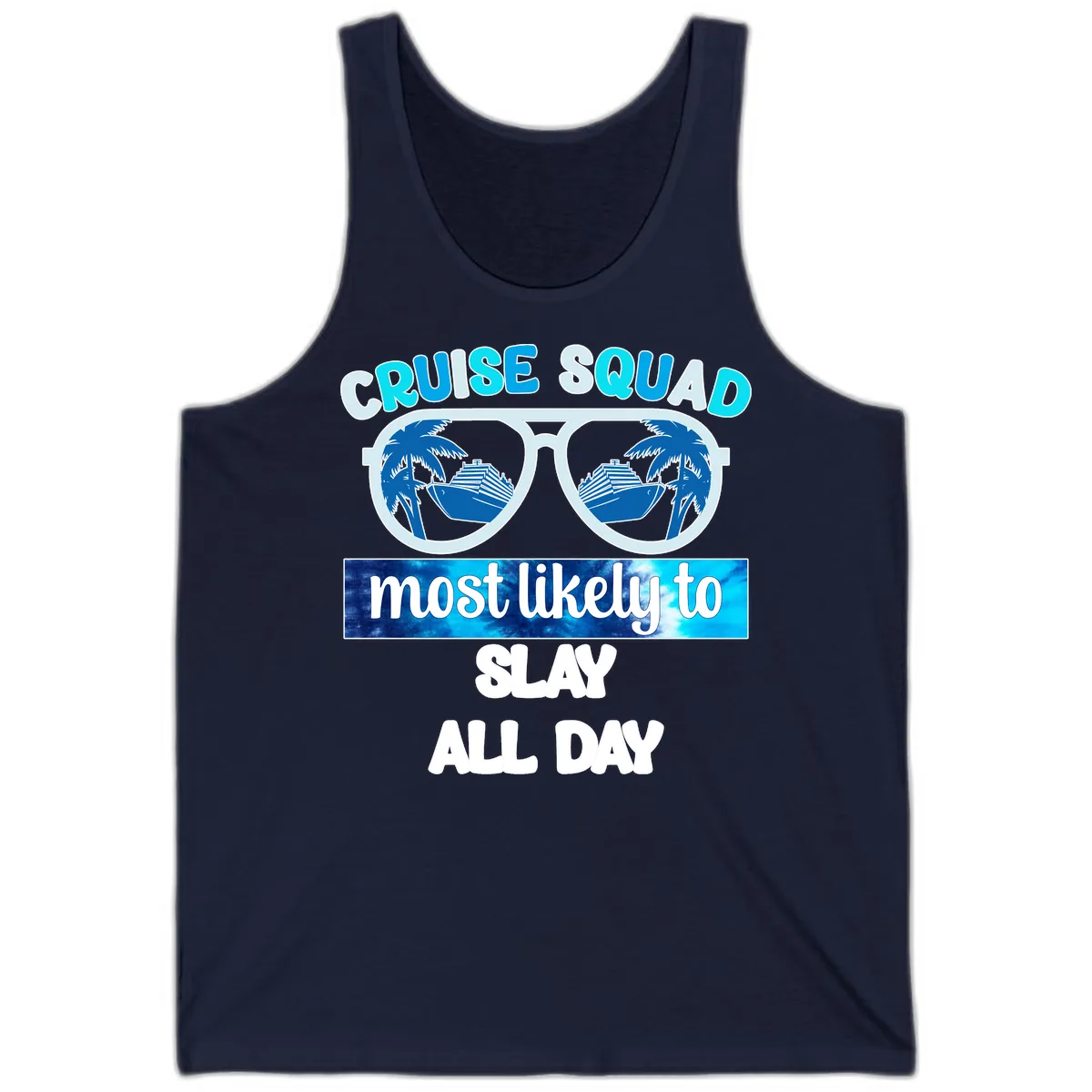 Cruise Squad Slay All Day Tank in Navy