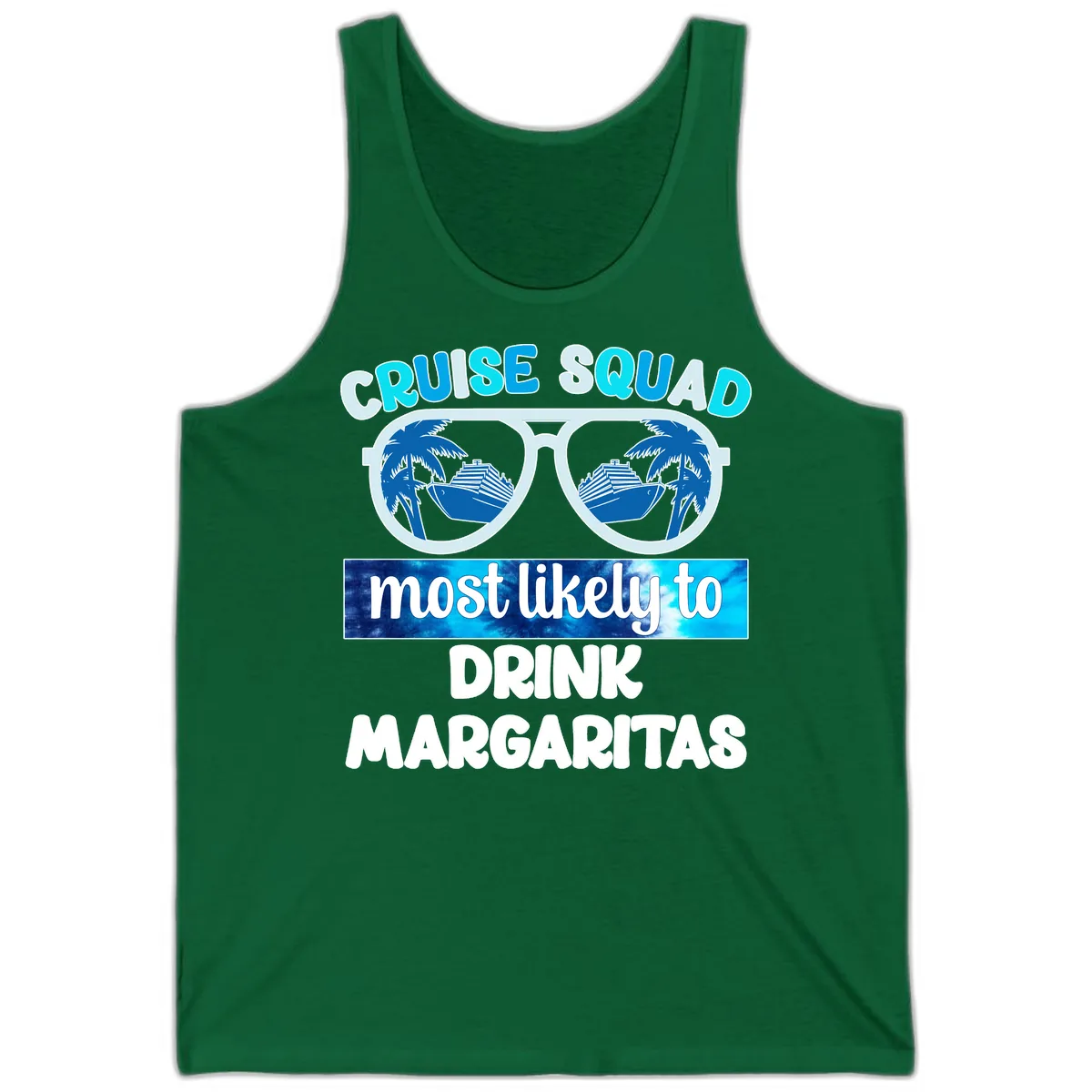 Cruise Squad Margarita Vibes Tank in Kelly