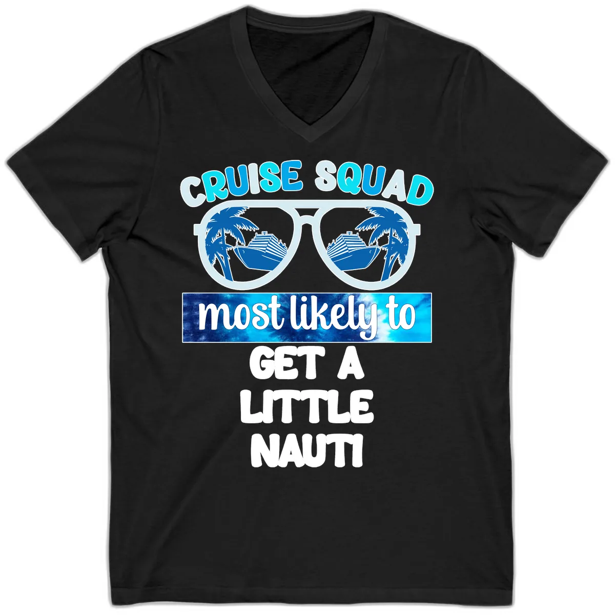 Cruise Squad Most Likely to Get a Little Nauti V-Neck in Black