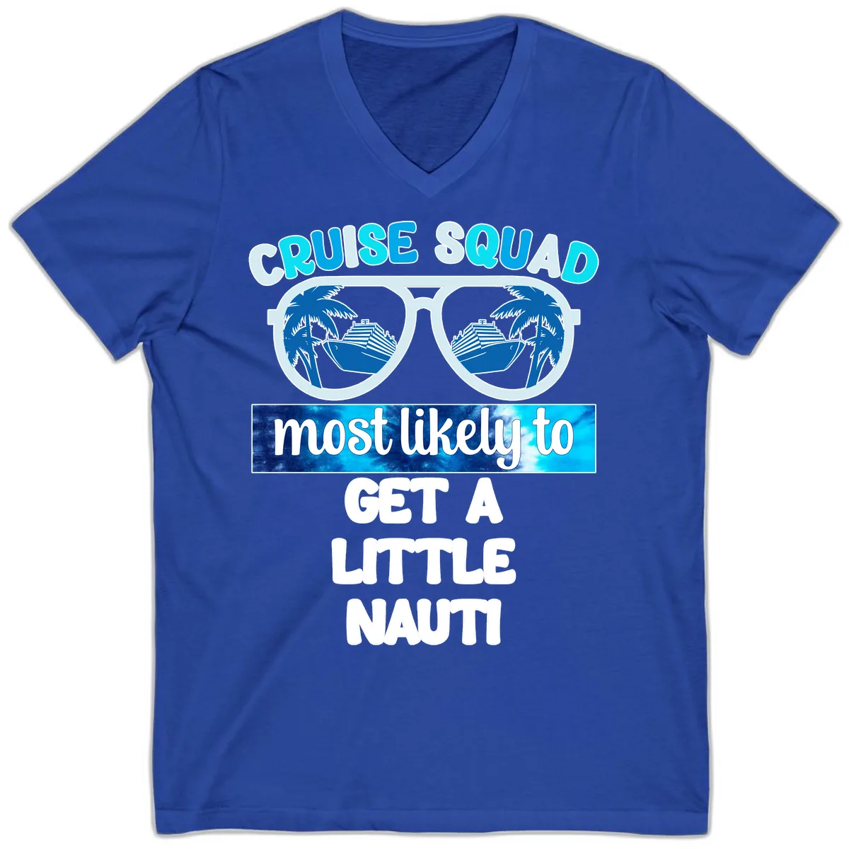 Cruise Squad Most Likely to Get a Little Nauti V-Neck in True Royal