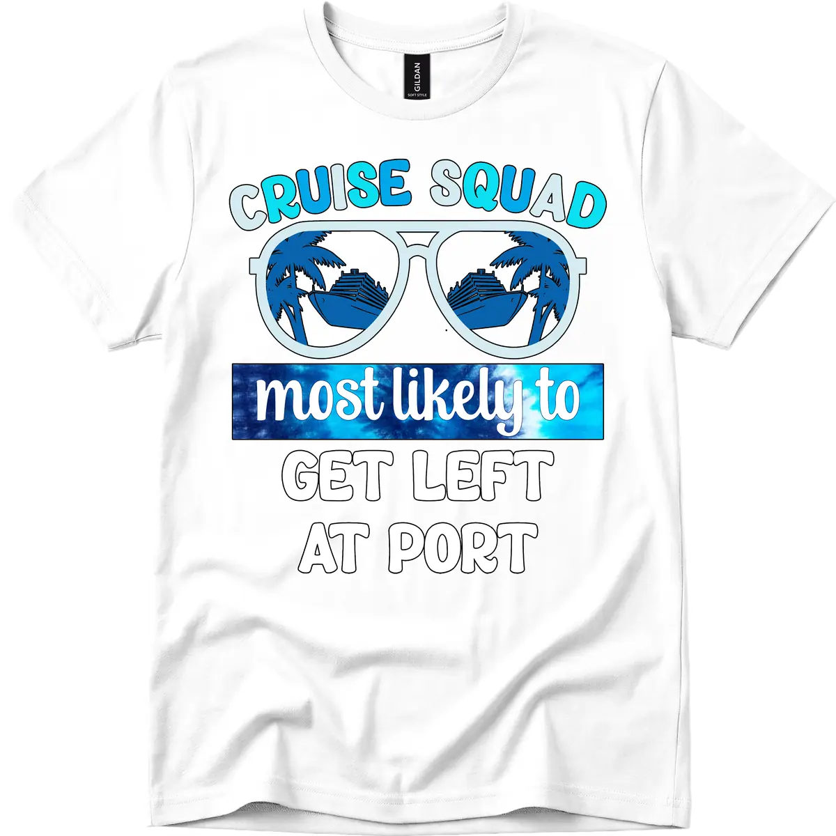 Cruise Squad Left At Port T-Shirt in White
