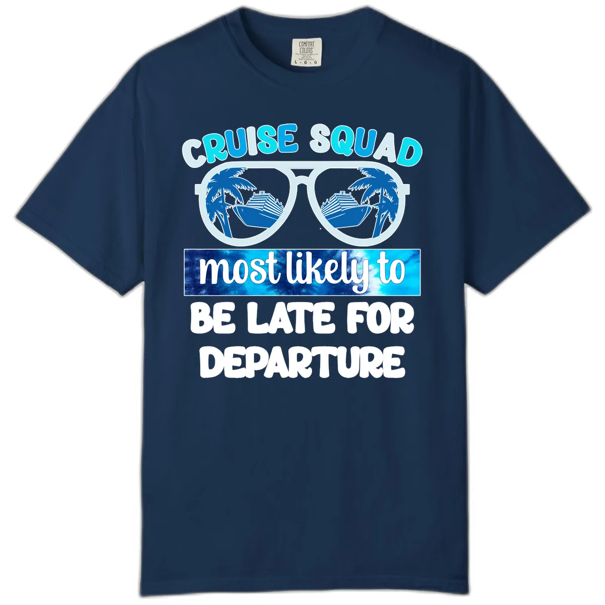 Cruise Squad Most Likely Late Comfort Color in Navy