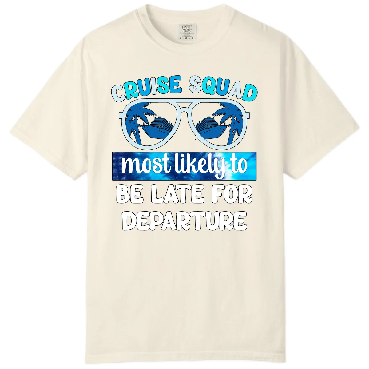 Cruise Squad Most Likely Late Comfort Color in Ivory
