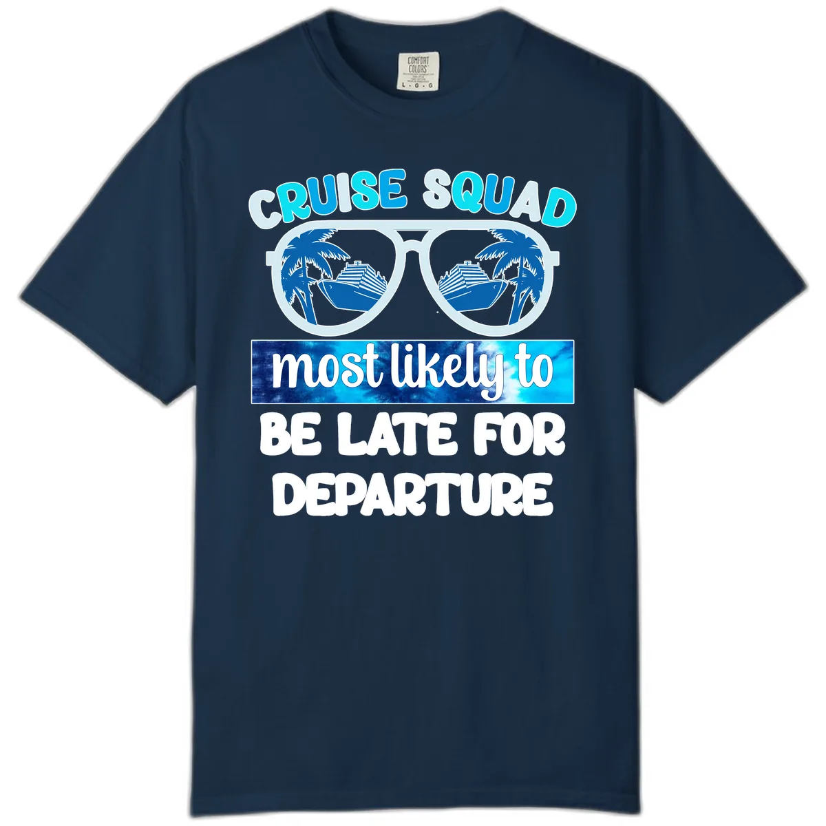 Cruise Squad Most Likely Late Comfort Color in True Navy