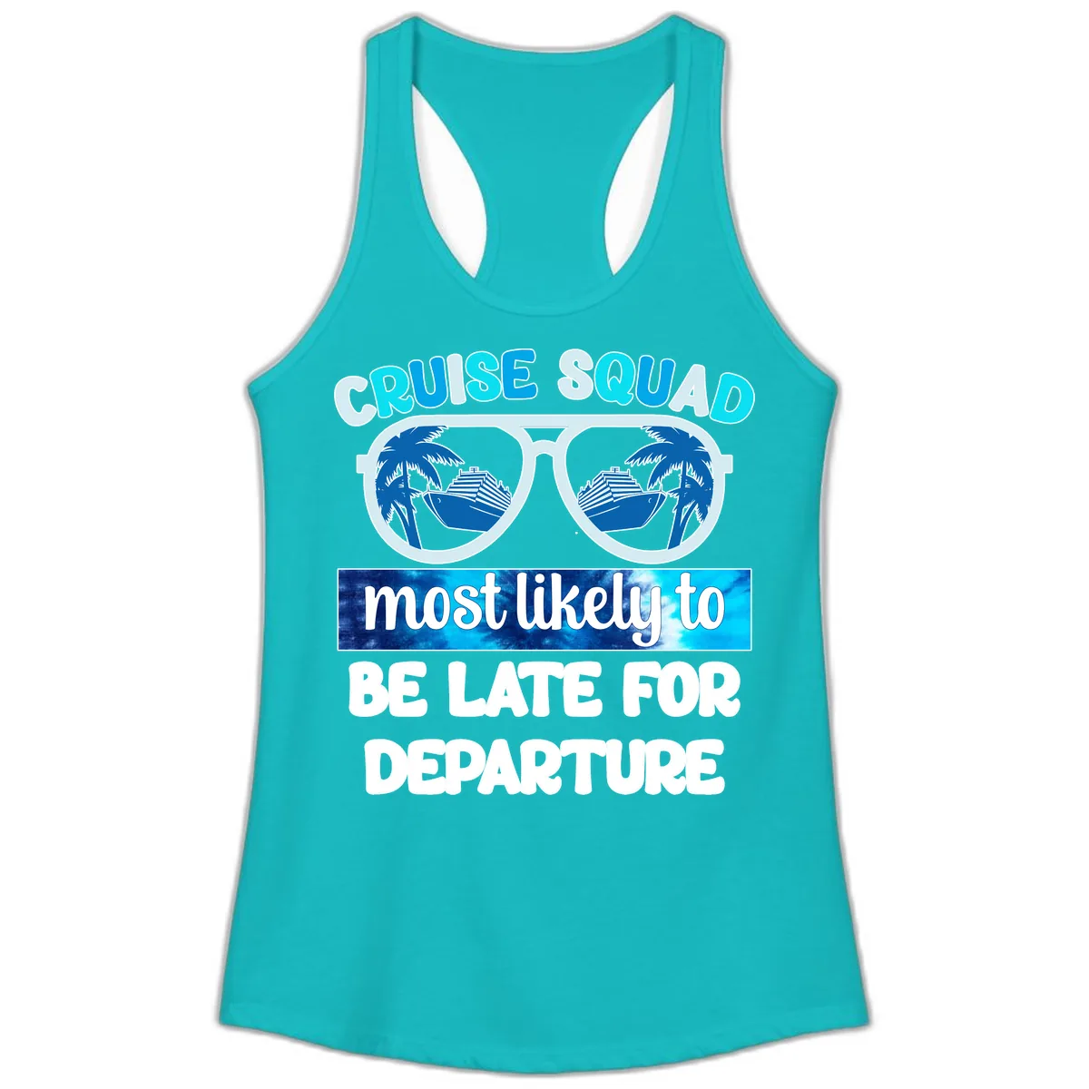 Cruise Squad Most Likely Late Ladies Tank in Tahiti Blue