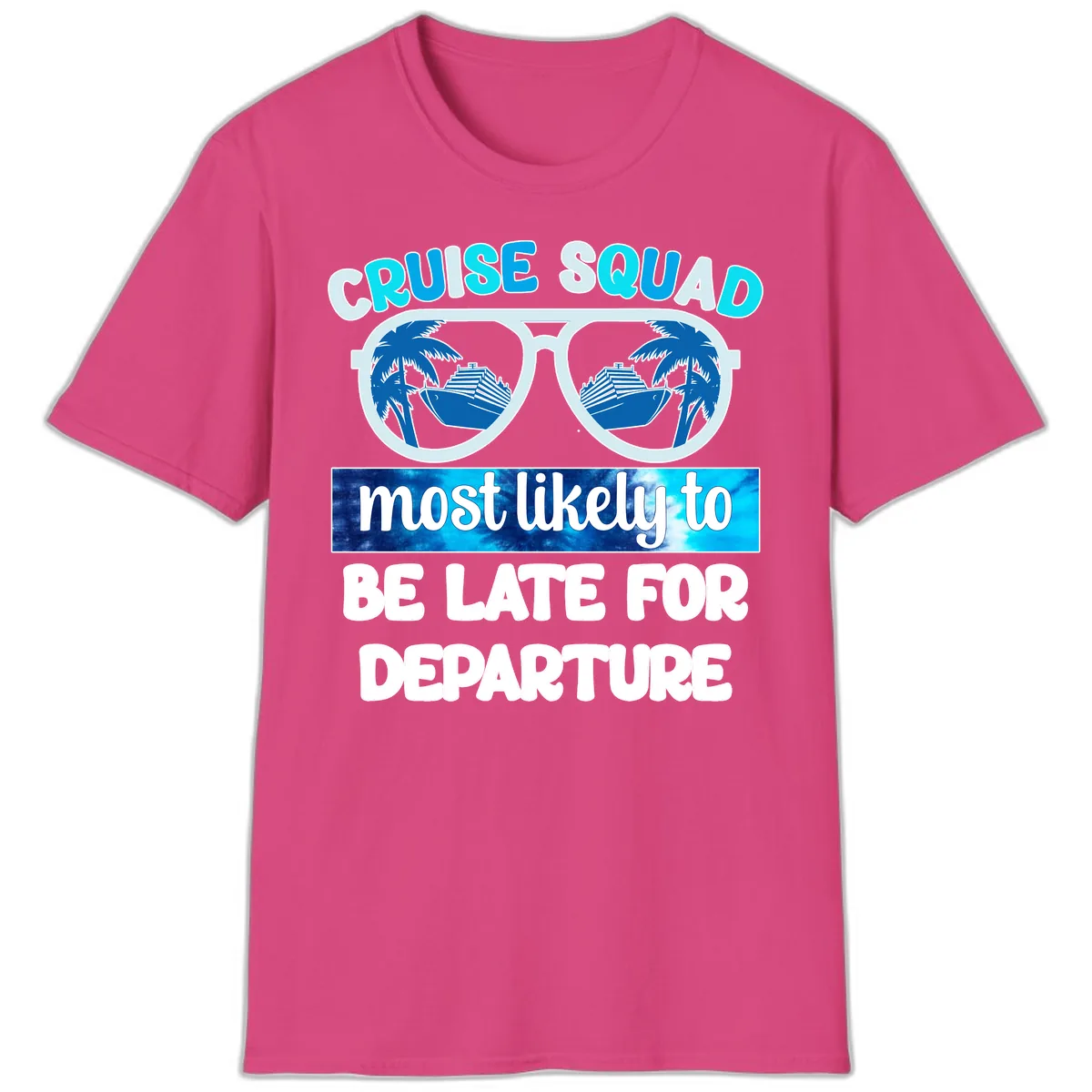 Cruise Squad Most Likely Late T-Shirt in Heliconia