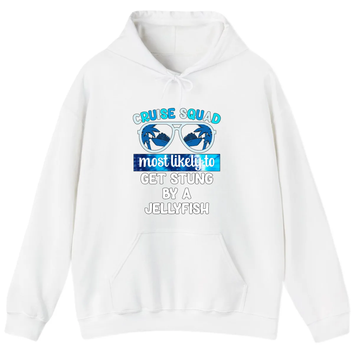 Cruise Squad Jellyfish Stung Hoodie in White