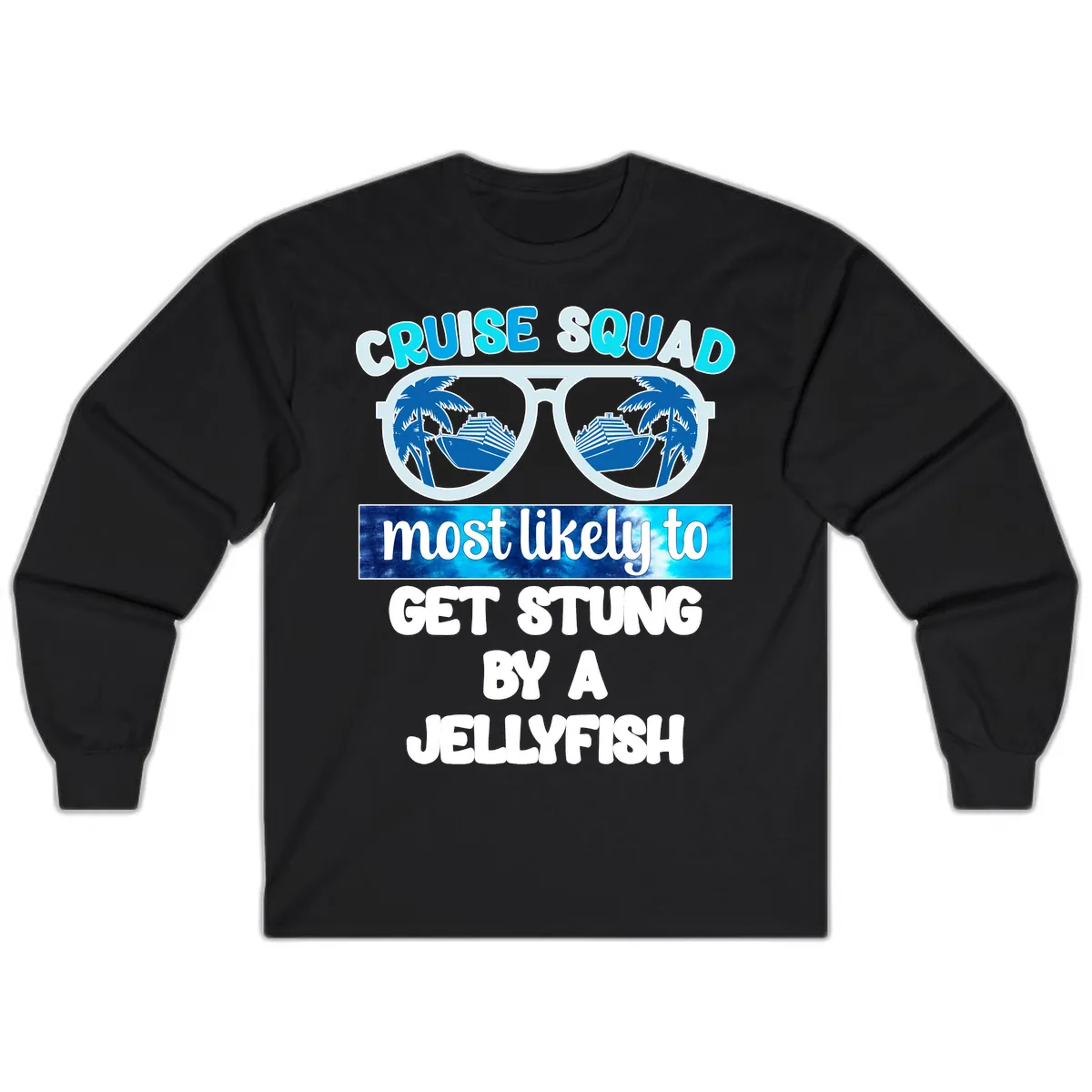 Cruise Squad Jellyfish Stung Long Sleeve in Black