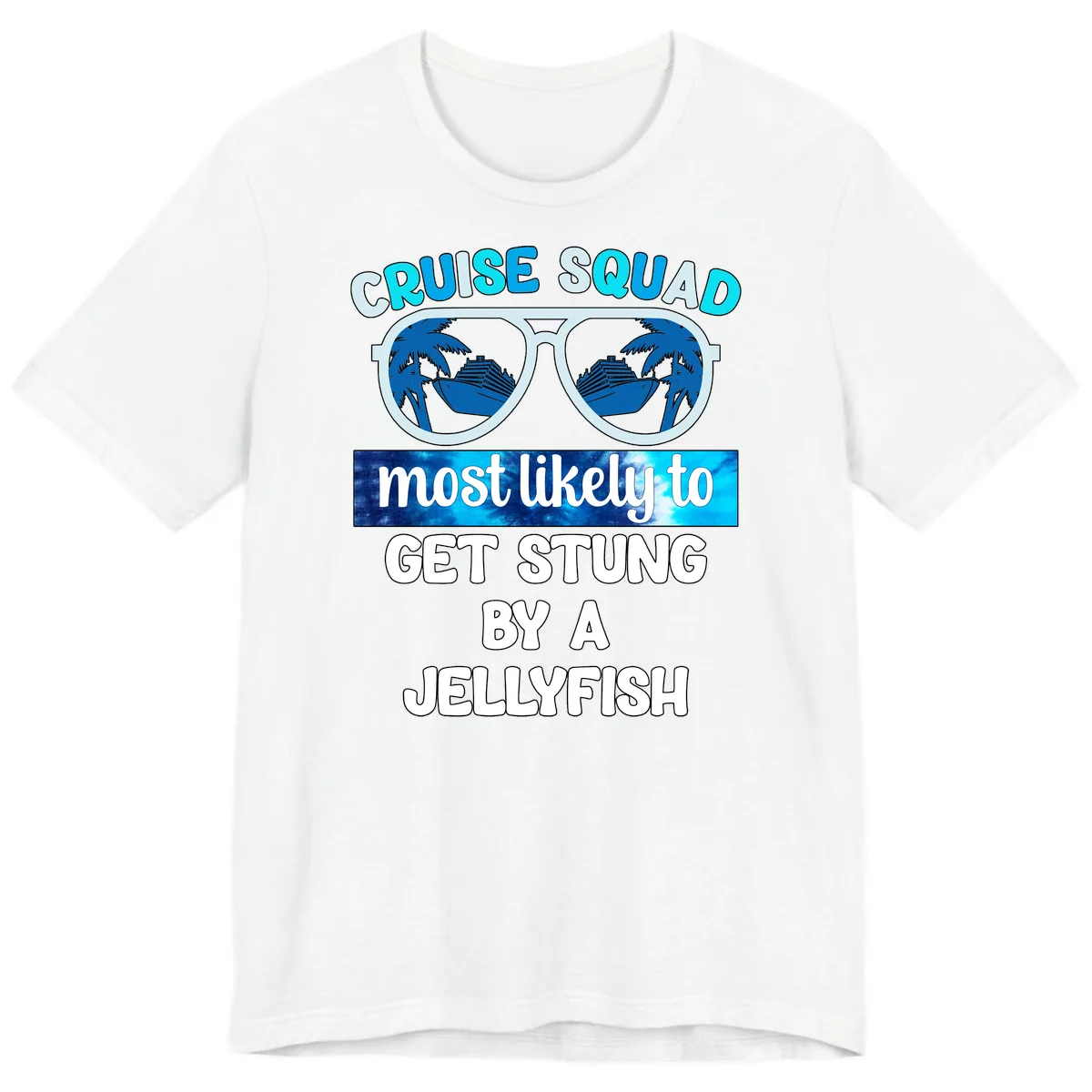 Cruise Squad Jellyfish Stung Premium T-Shirt in White