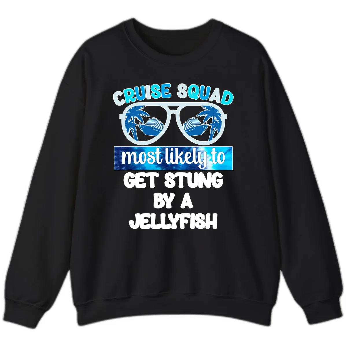 Cruise Squad Jellyfish Stung Sweatshirt in Black