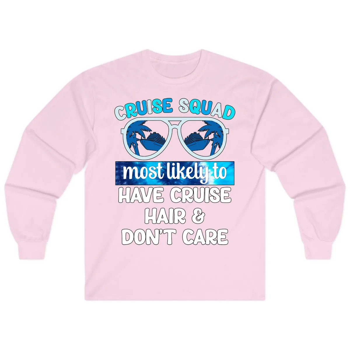 Cruise Squad Sunglasses Reflection Long Sleeve in Light Pink