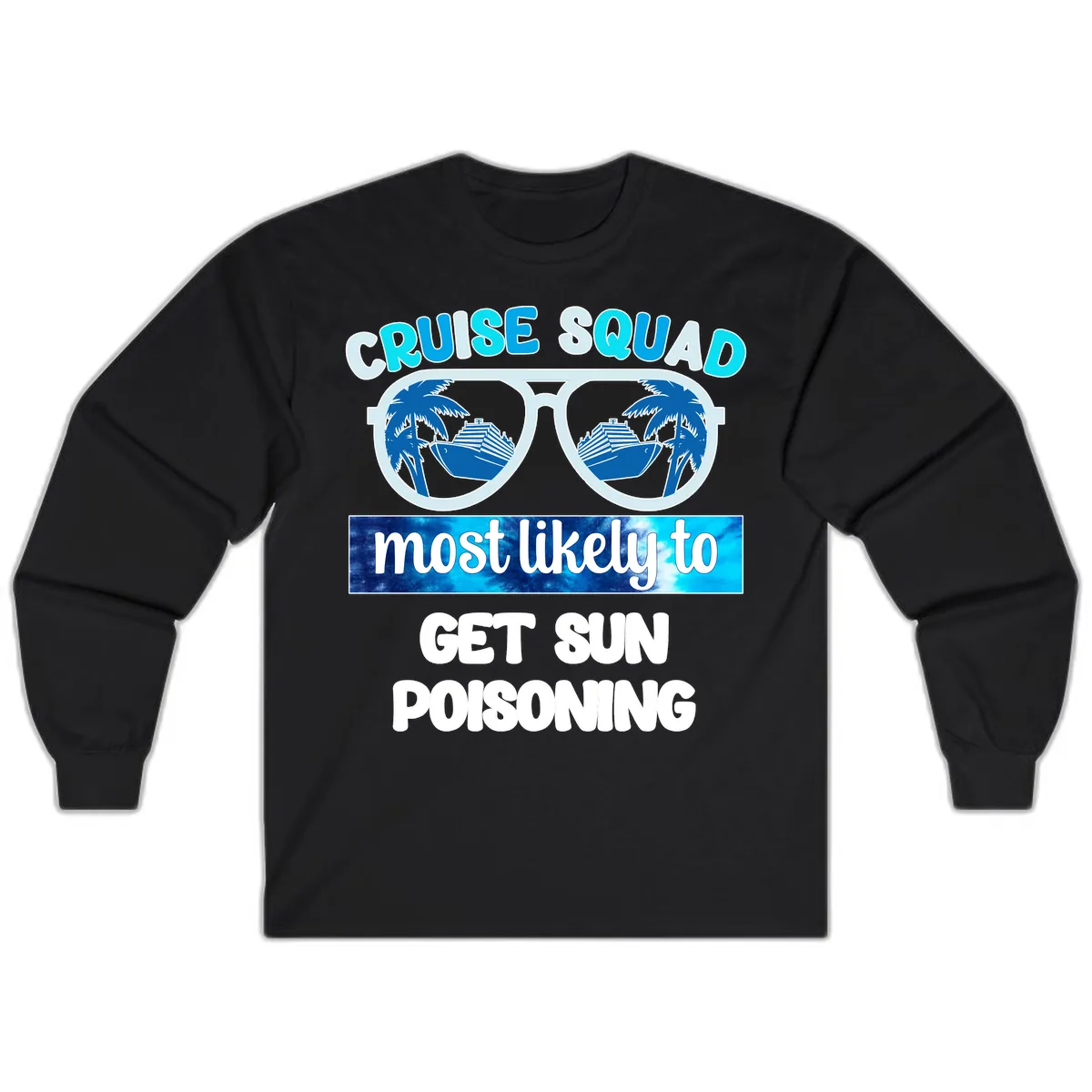 Cruise Squad Sun Poisoning Long Sleeve in Black
