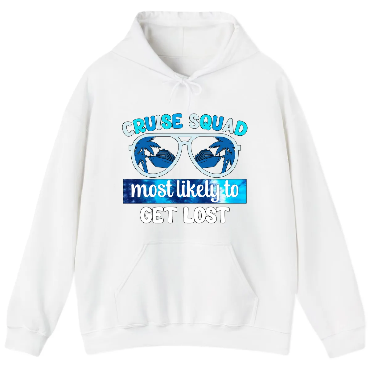 Cruise Squad Most Likely To Get Lost Hoodie in White