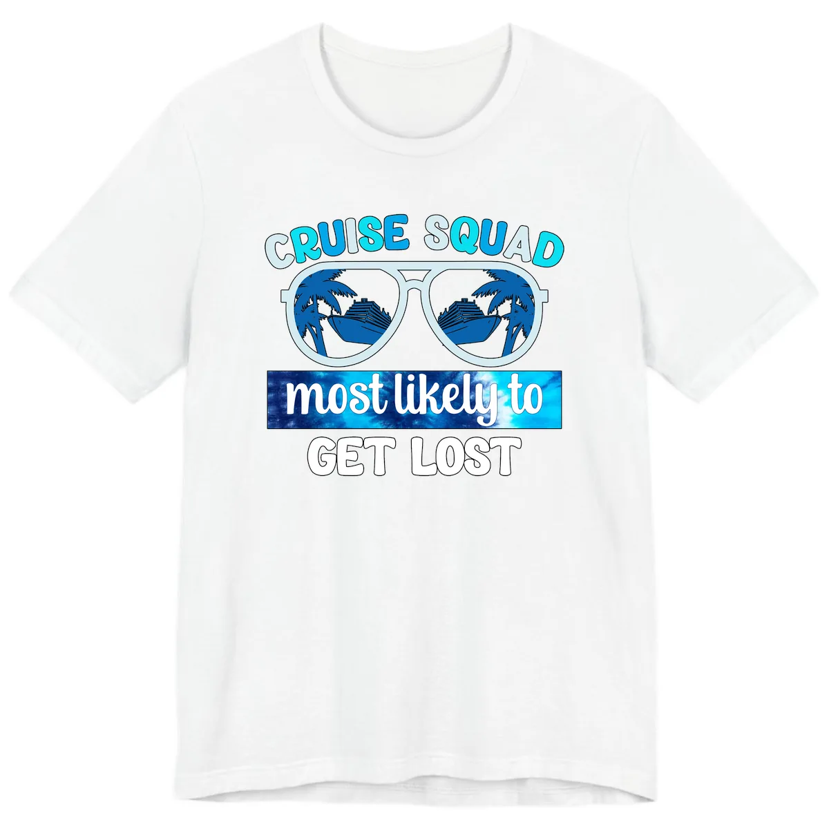 Cruise Squad Most Likely To Get Lost Premium T-Shirt in White