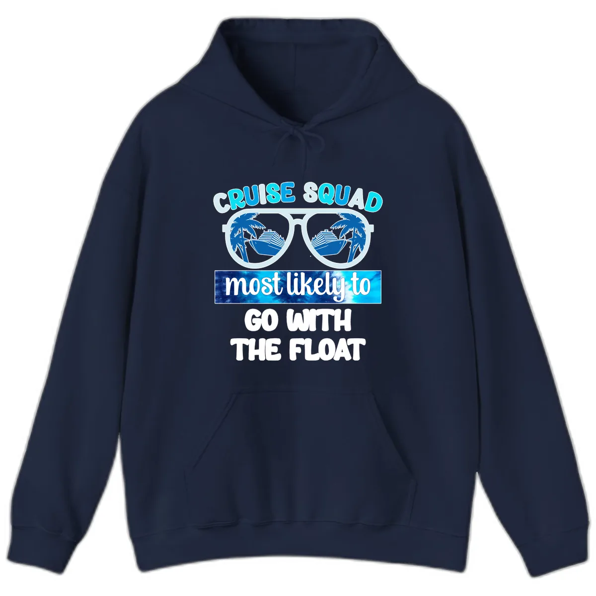 Cruise Squad Most Likely To Float Hoodie in Navy
