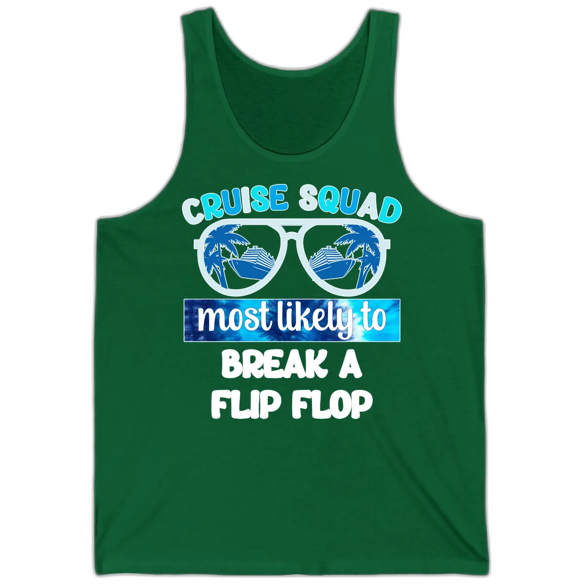 Cruise Squad Flip Flop Tank in Kelly