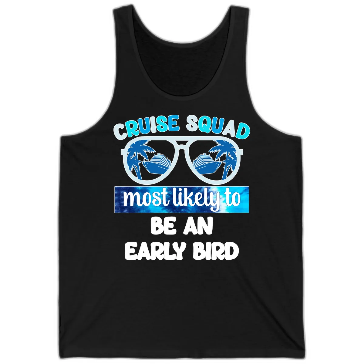 Cruise Squad Early Bird Tank in Black