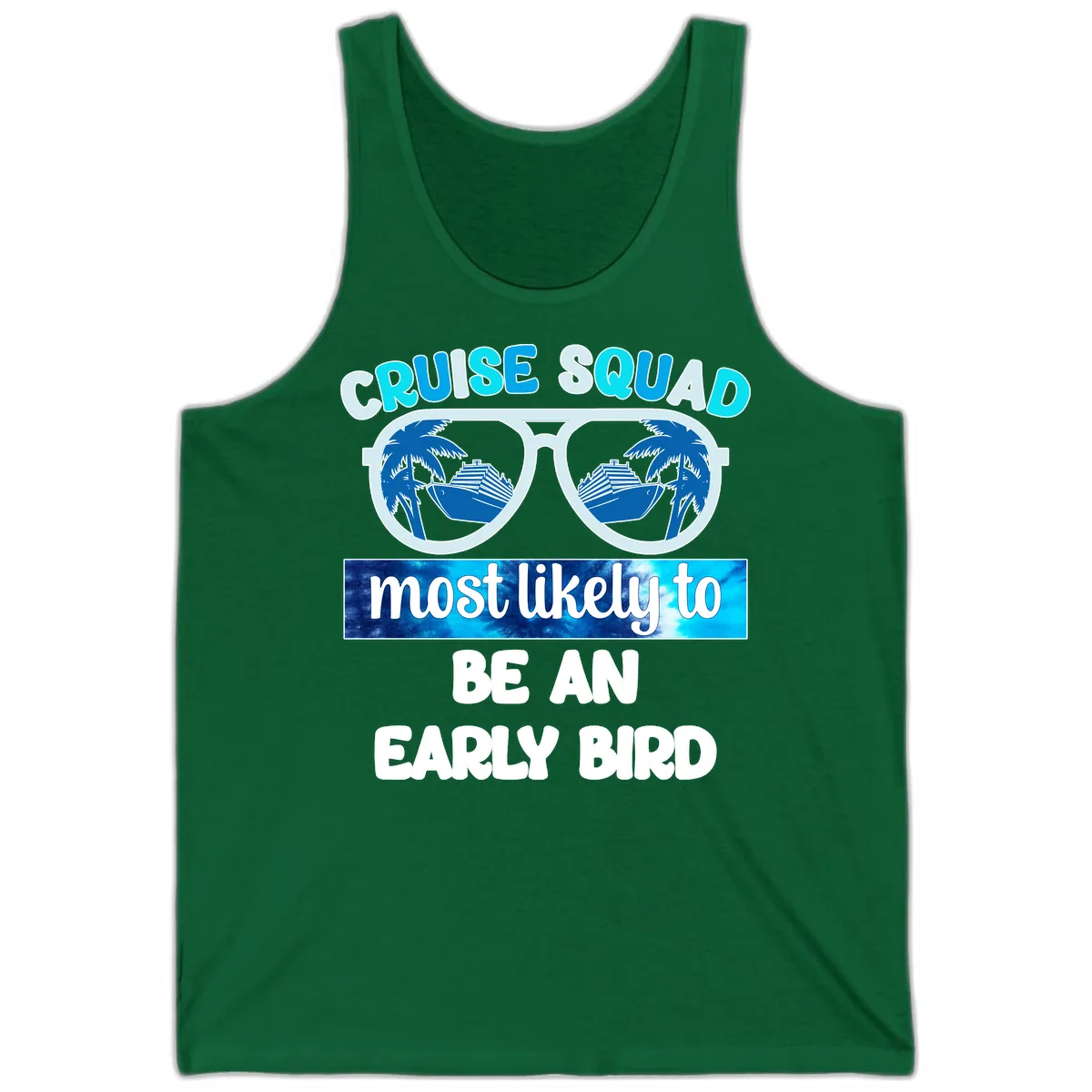 Cruise Squad Early Bird Tank in Kelly