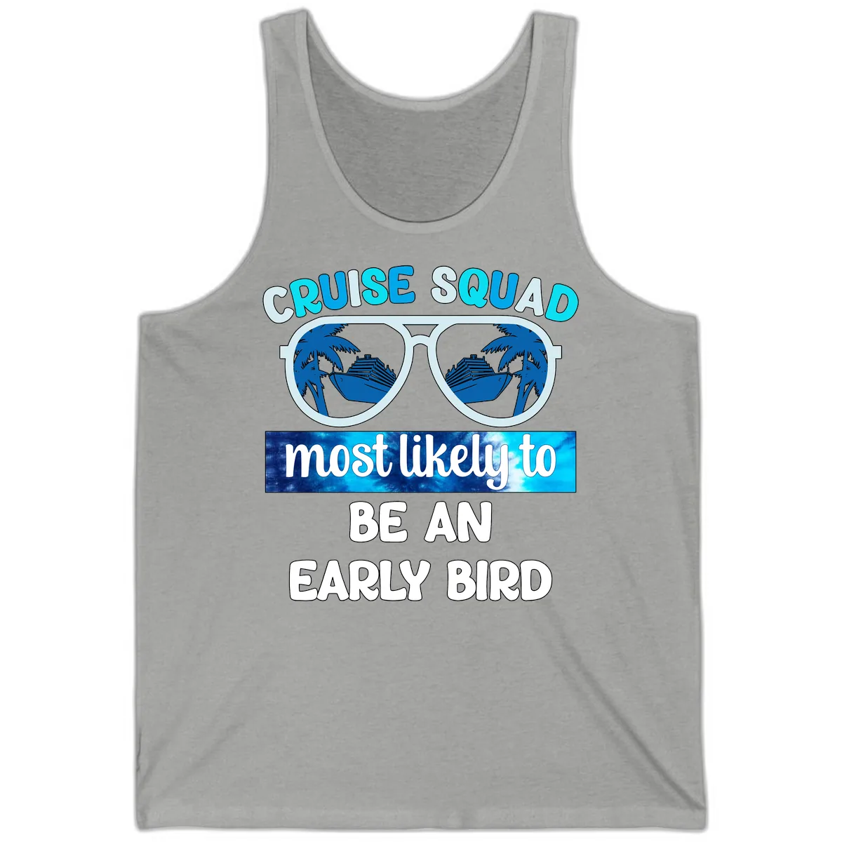 Cruise Squad Early Bird Tank in Athletic Heather