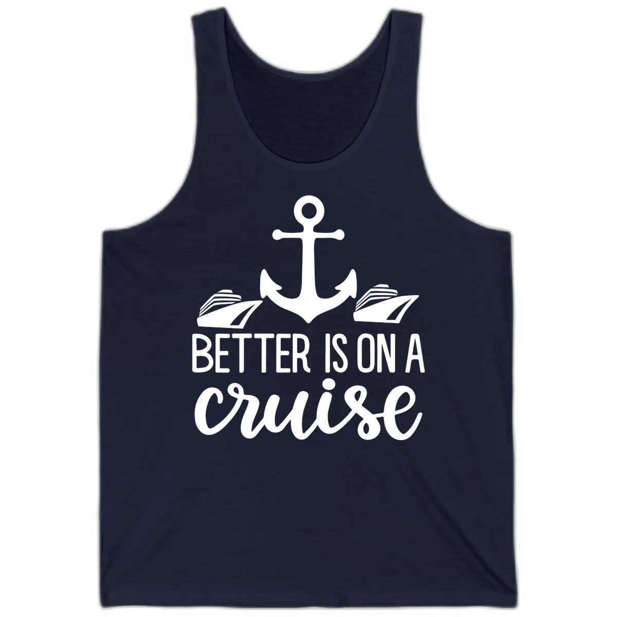 Better Is On A Cruise Tank in Navy