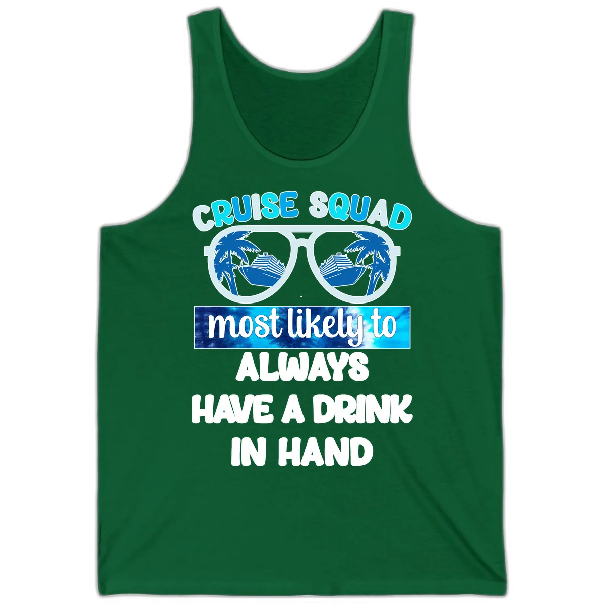 Cruise Squad Most Likely to Always Have a Drink Tank in Kelly