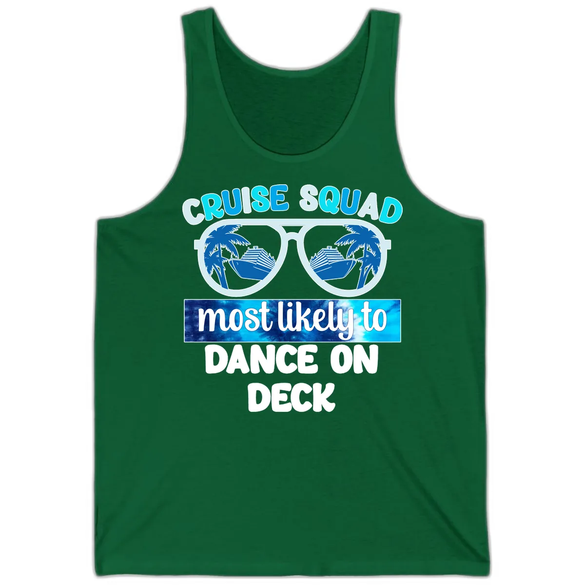 Cruise Squad Dance On Deck Tank in Kelly
