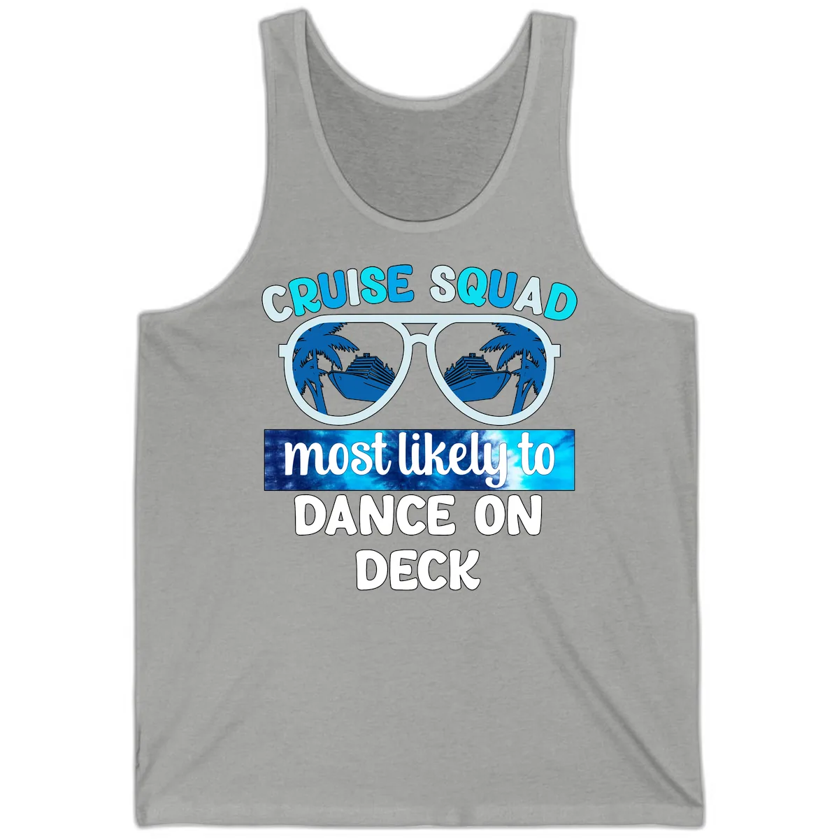 Cruise Squad Dance On Deck Tank in Athletic Heather