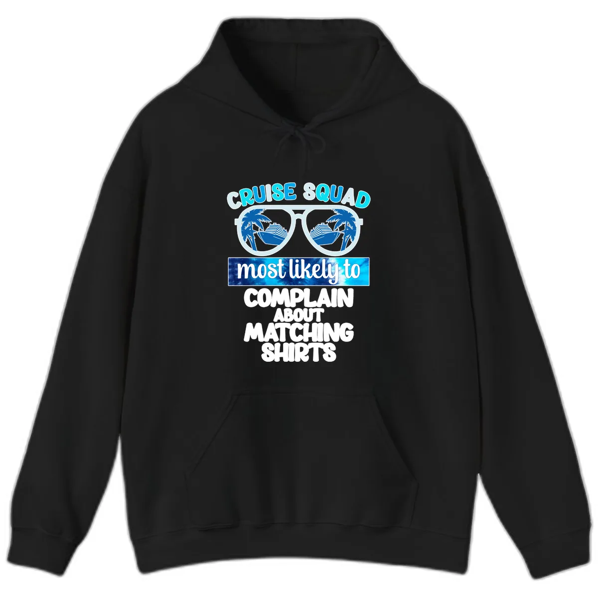 Cruise Squad Matching Shirts Hoodie in Black
