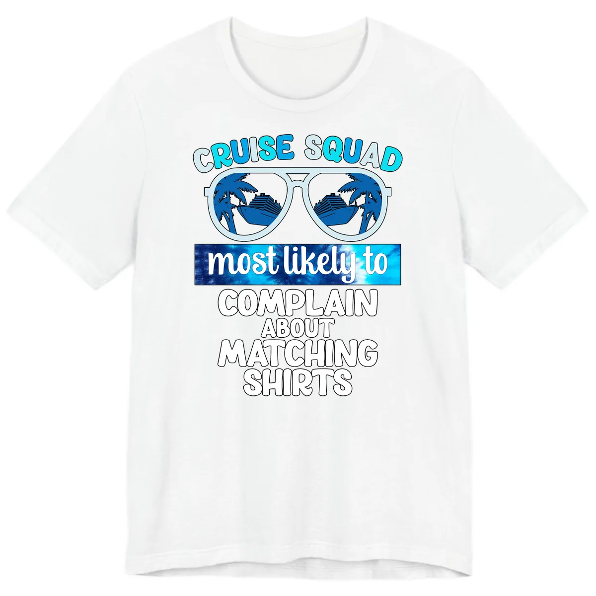 Cruise Squad Matching Shirts Premium T-Shirt in White