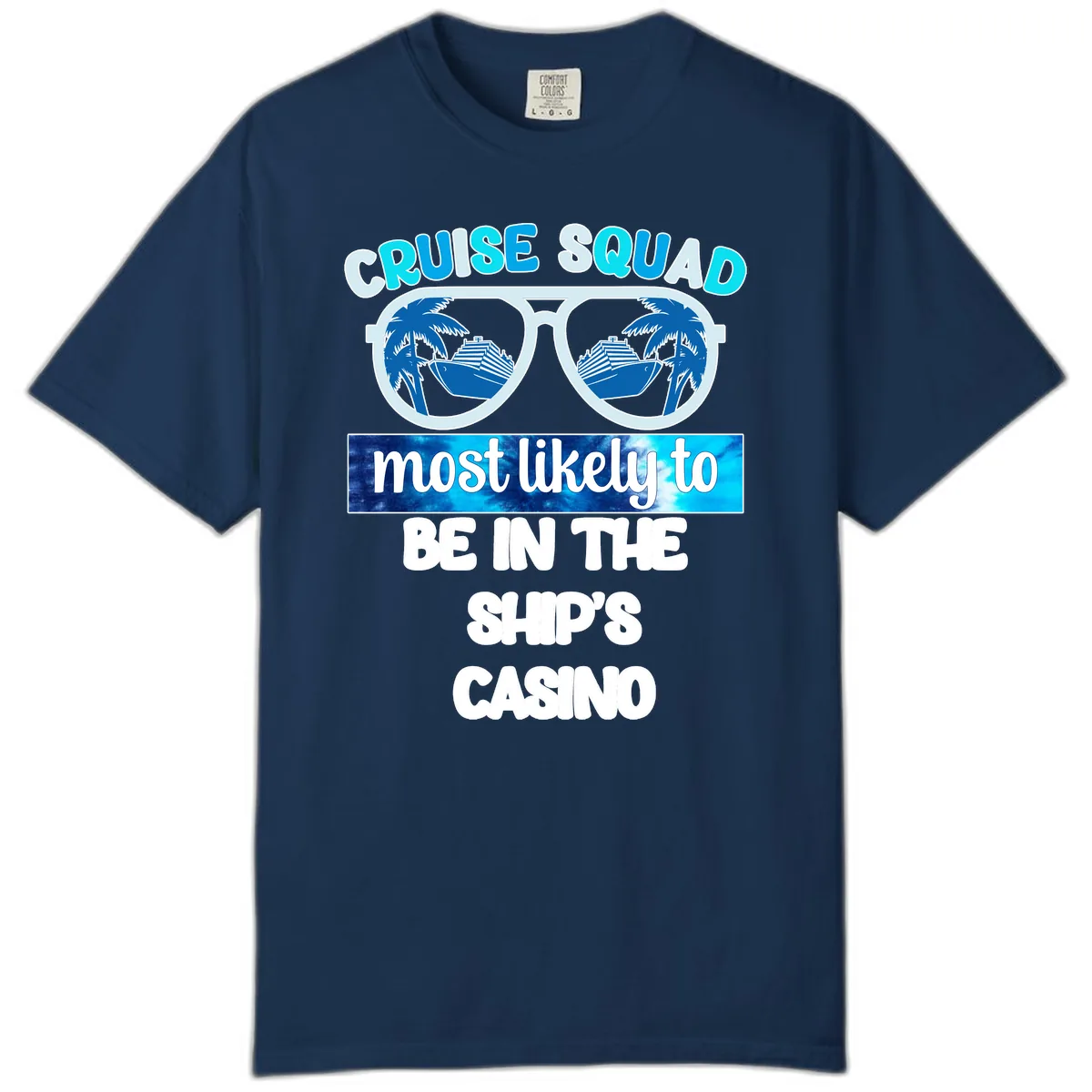 Cruise Squad Ship's Casino Comfort Color in Navy