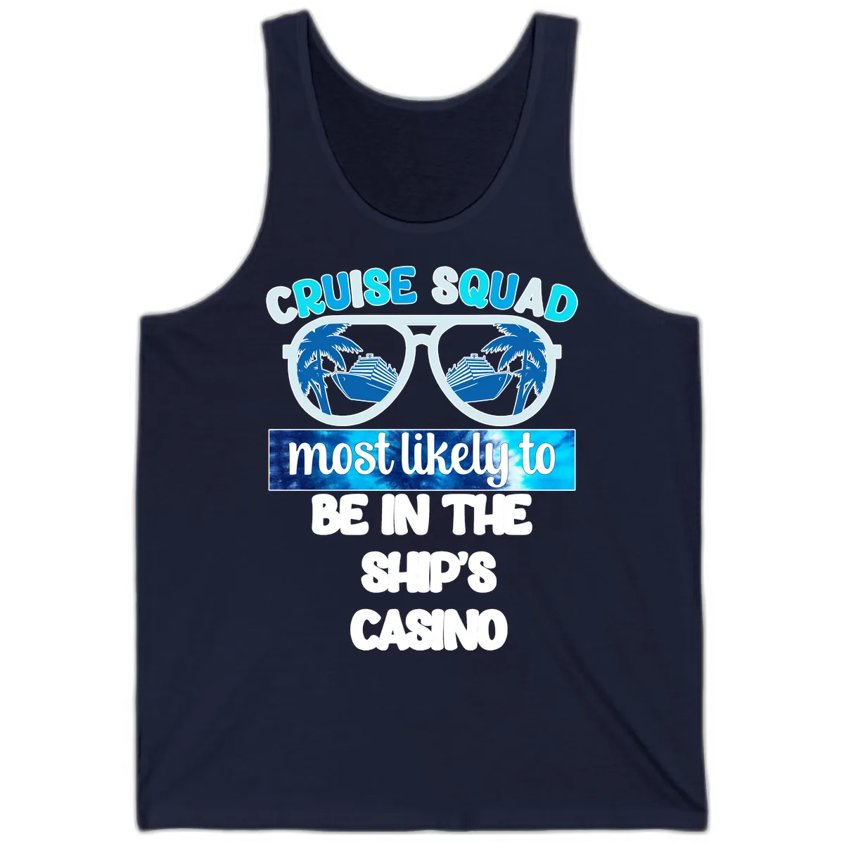 Cruise Squad Ship's Casino Tank in Navy