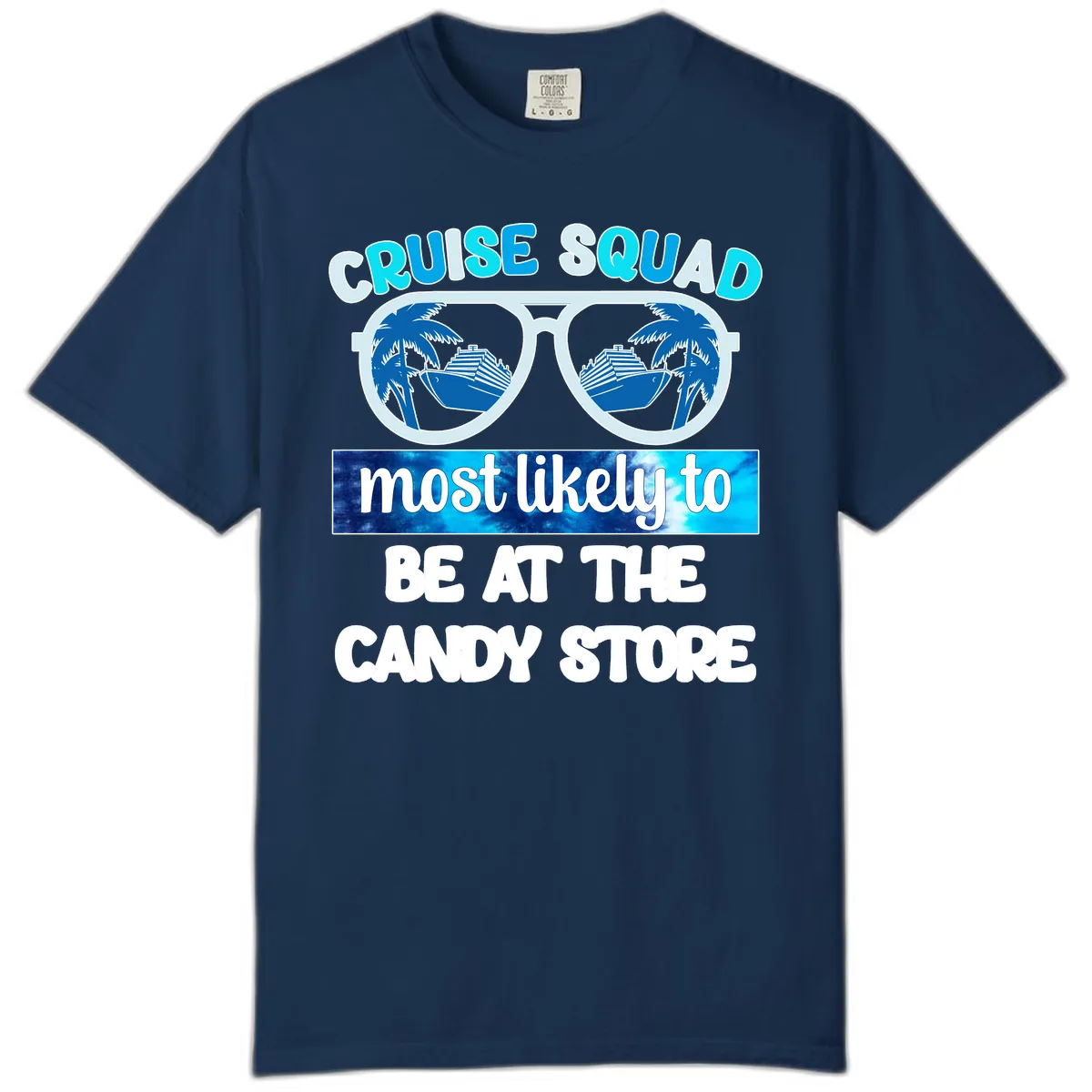 Cruise Squad Candy Store Comfort Color in Navy