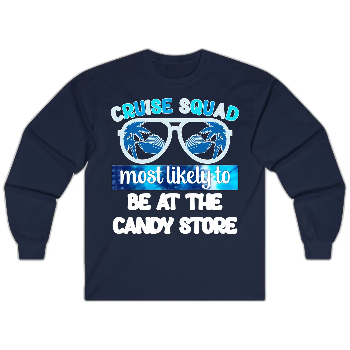 Cruise Squad Candy Store Long Sleeve in Navy