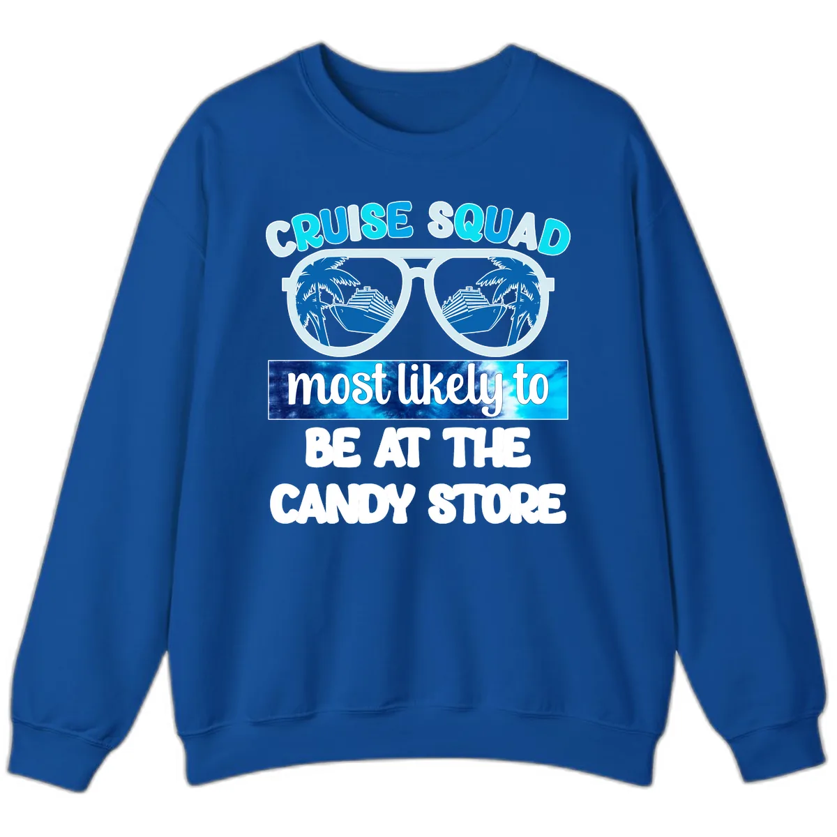 Cruise Squad Candy Store Sweatshirt in Royal