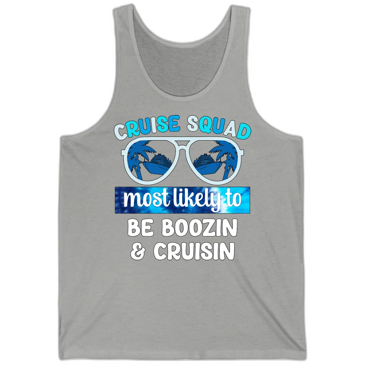 Cruise Squad Boozing & Cruising Tank in Athletic Heather
