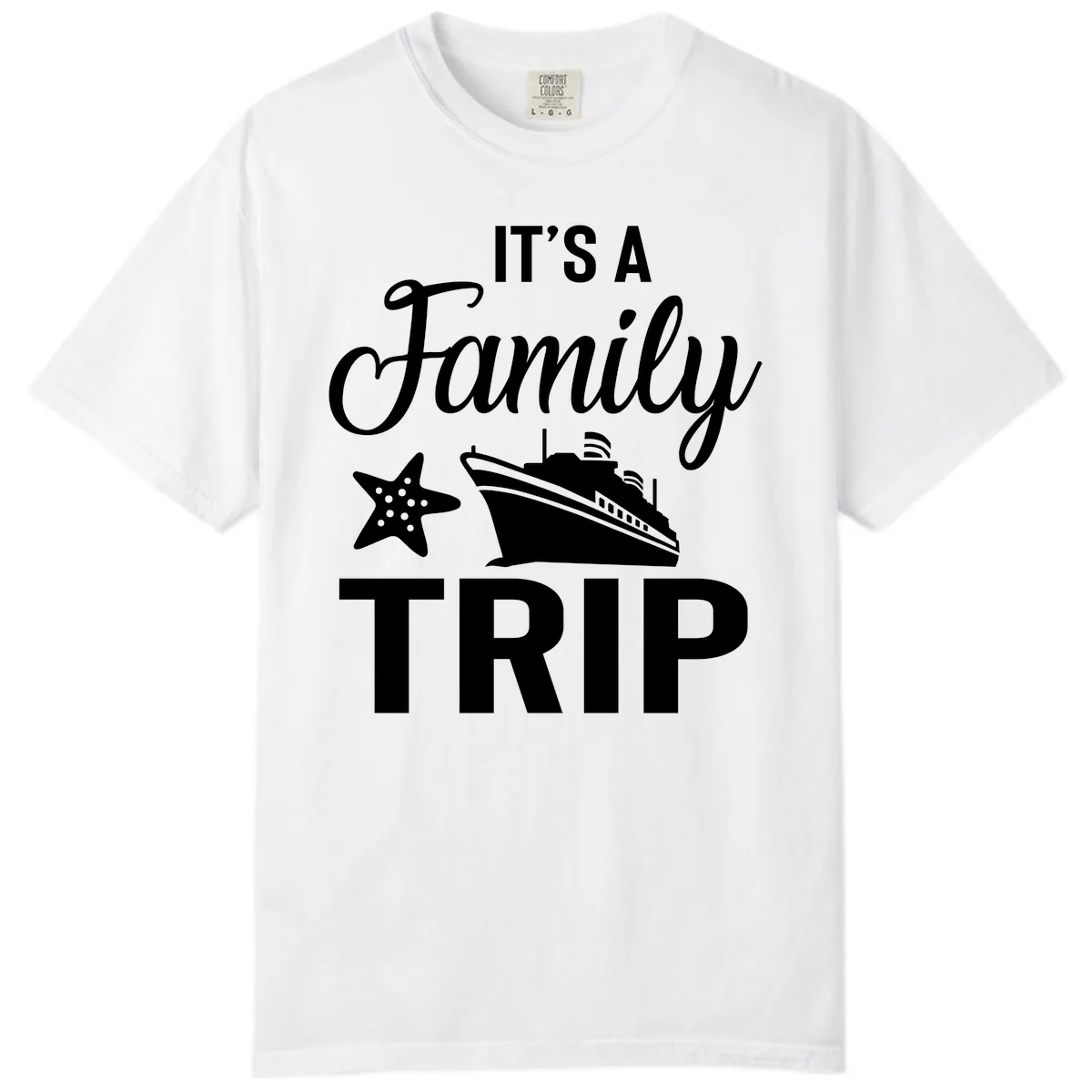 It's A Family Trip Comfort Color in White