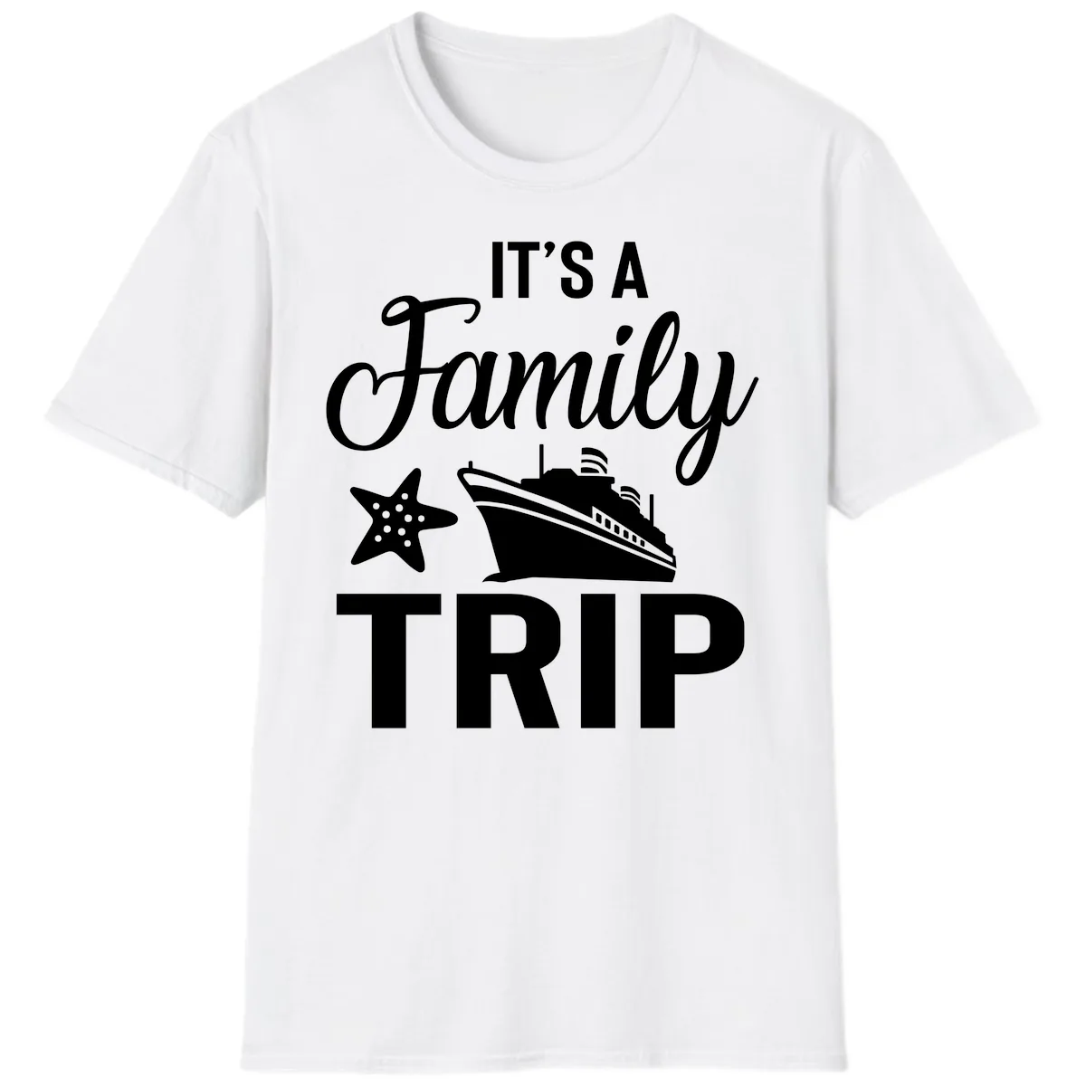 It's A Family Trip T-Shirt in White