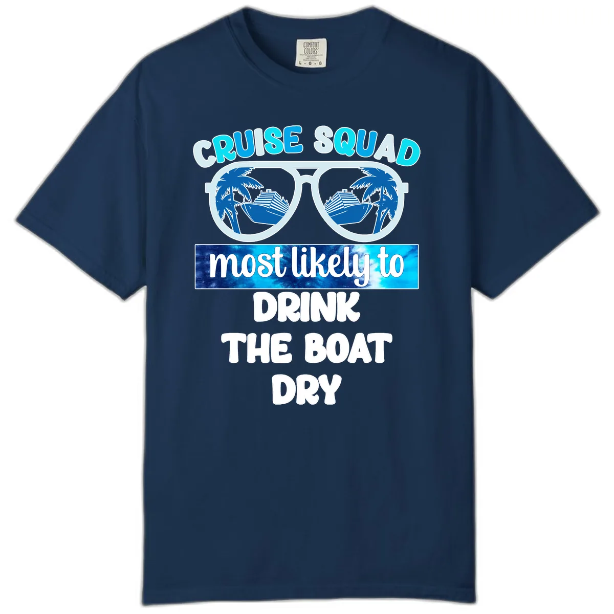 Cruise Squad Boat Dry Comfort Color in Navy