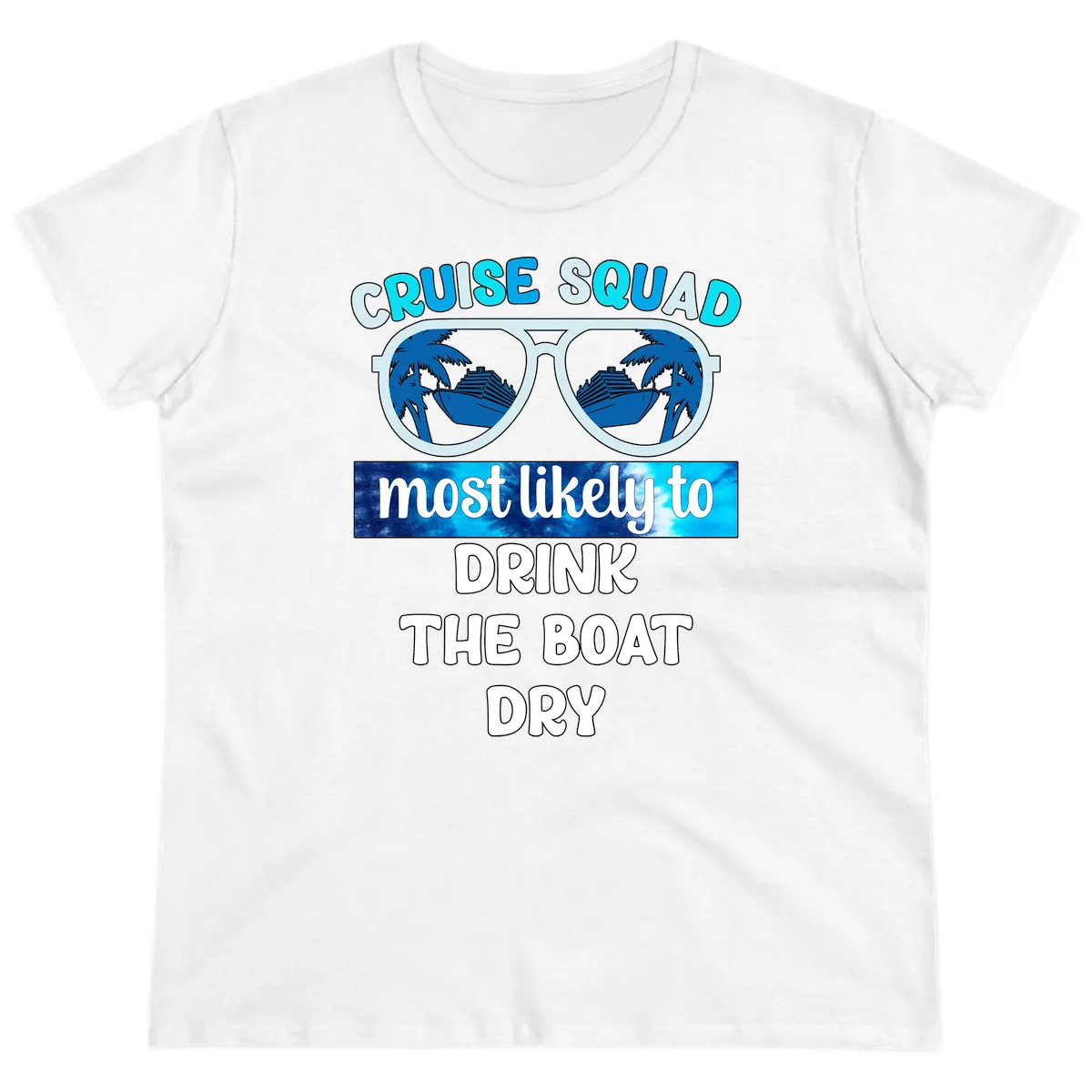 Cruise Squad Boat Dry Ladies Tee in White
