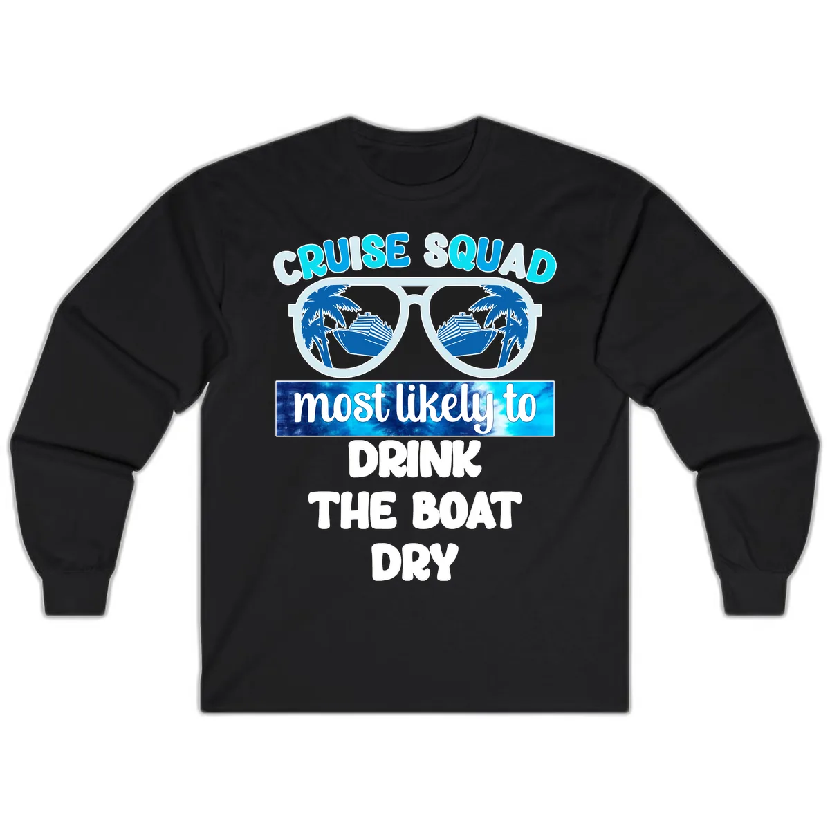 Cruise Squad Boat Dry Long Sleeve in Black