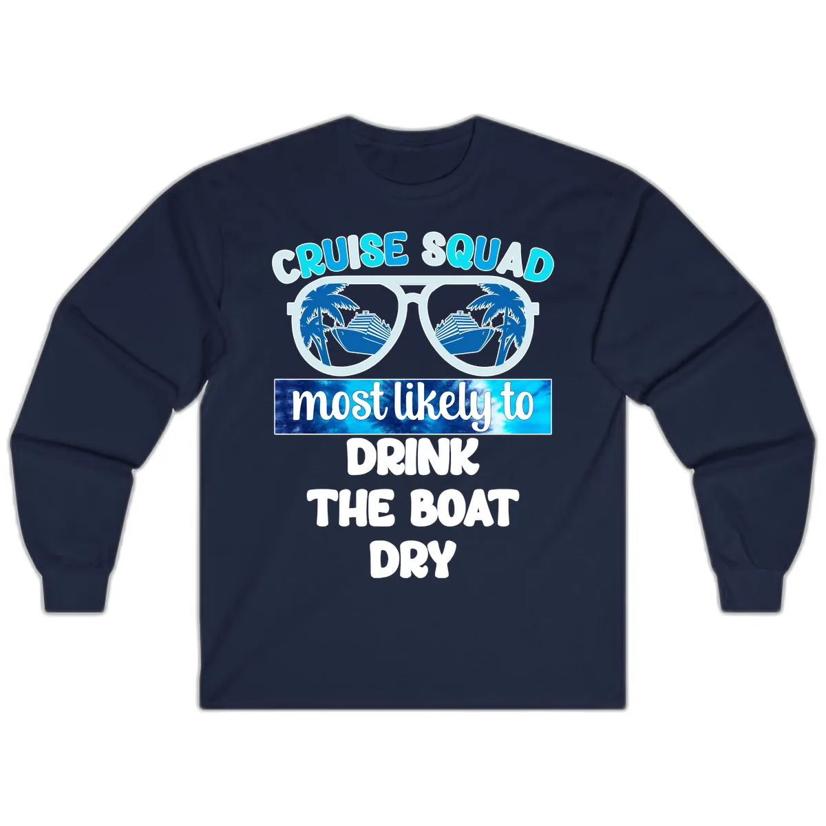Cruise Squad Boat Dry Long Sleeve in Navy