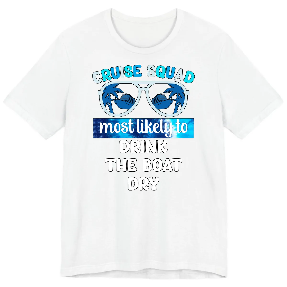Cruise Squad Boat Dry Premium T-Shirt in White