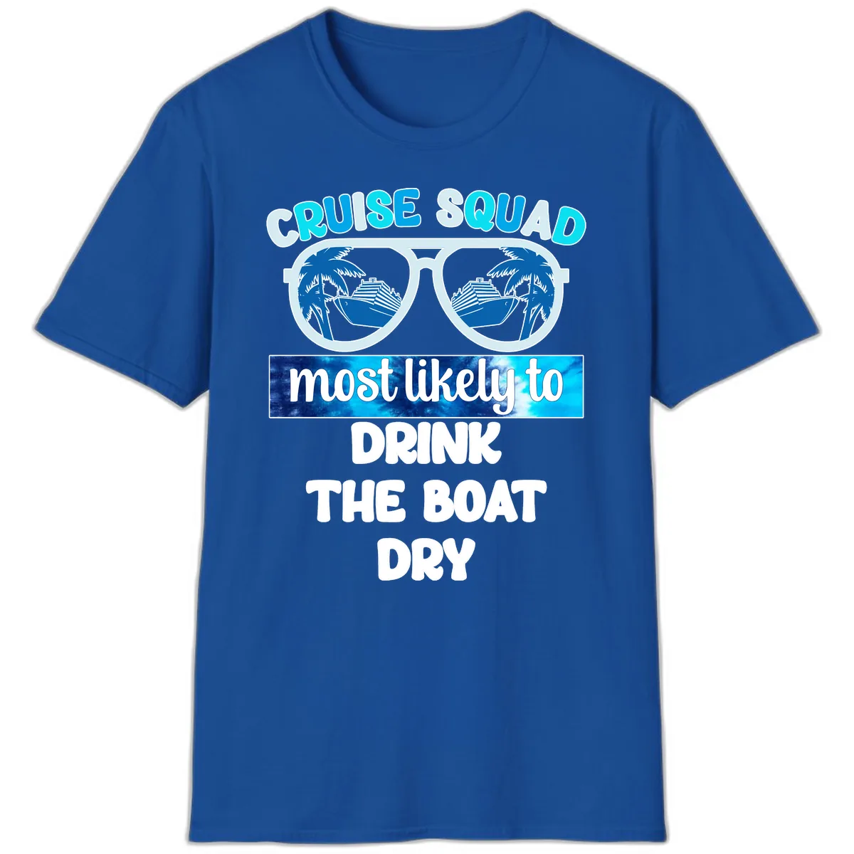 Cruise Squad Boat Dry T-Shirt in Royal