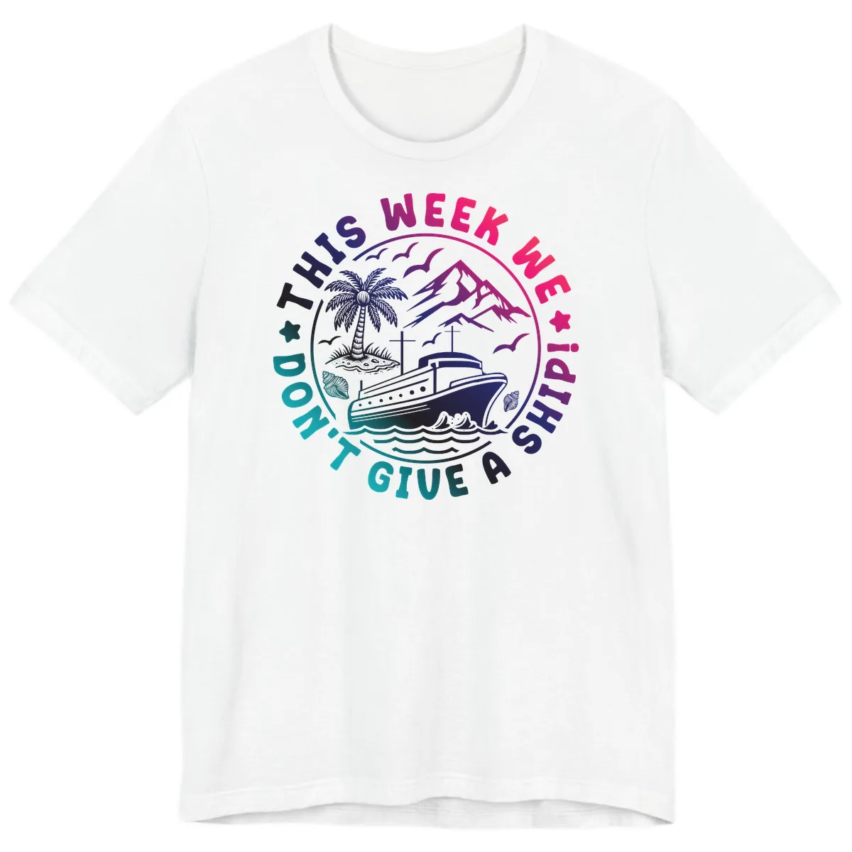 This Week I'm On A Cruise Ship Premium T-Shirt in White
