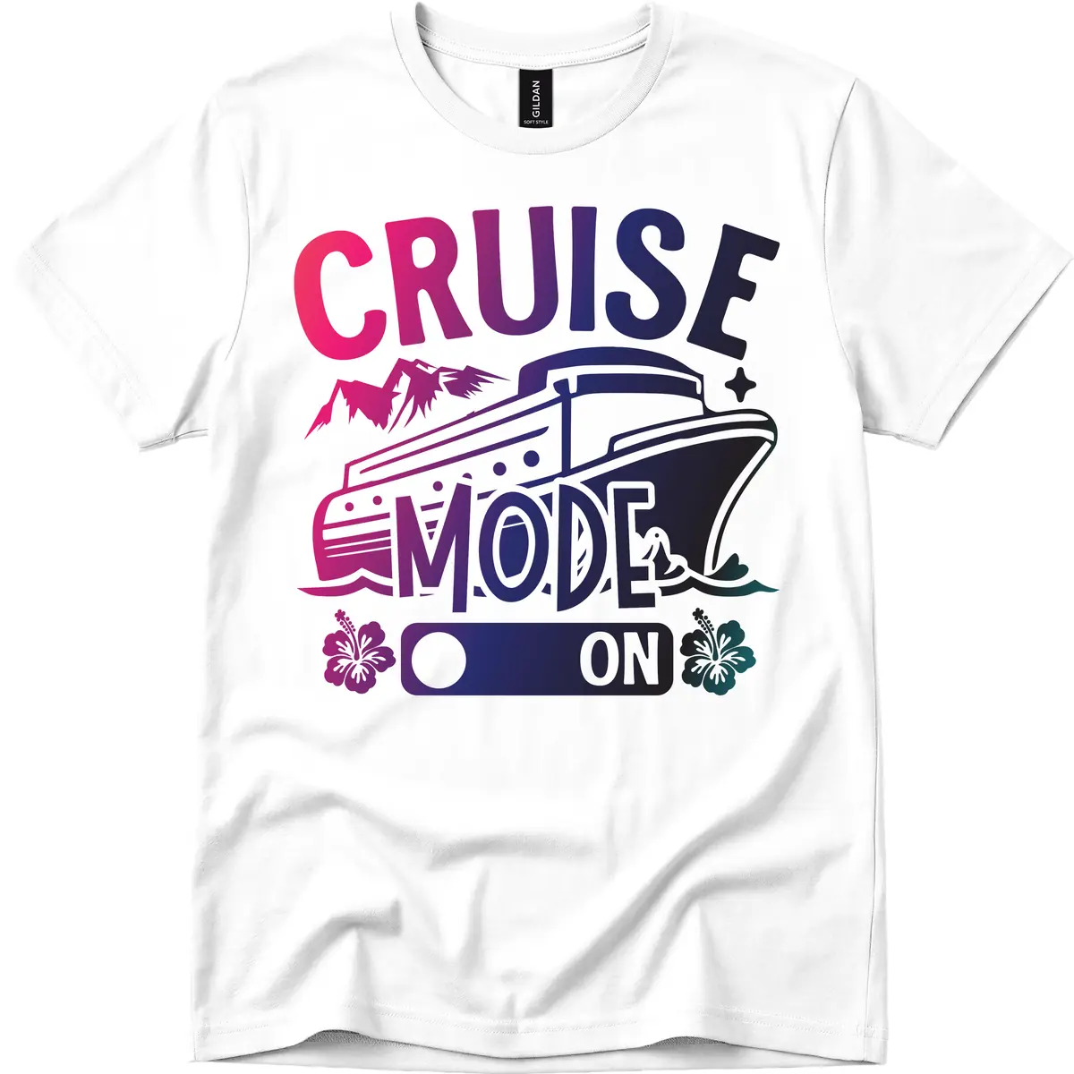 Cruise Mode On T-Shirt in White