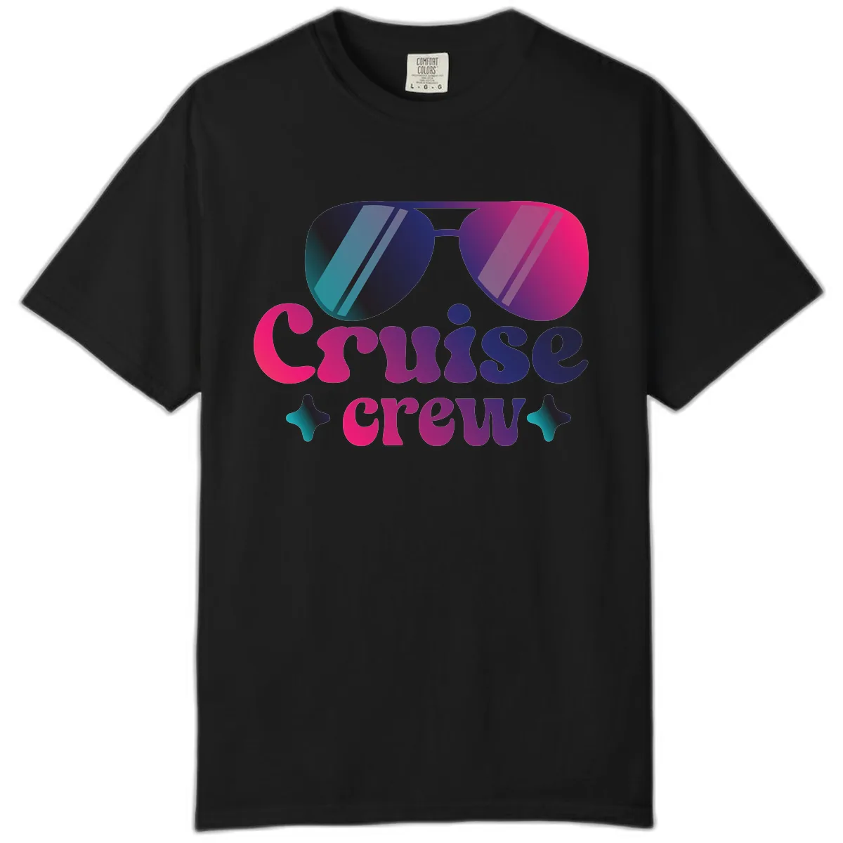 Cruise Crew Vibes Comfort Color in Black