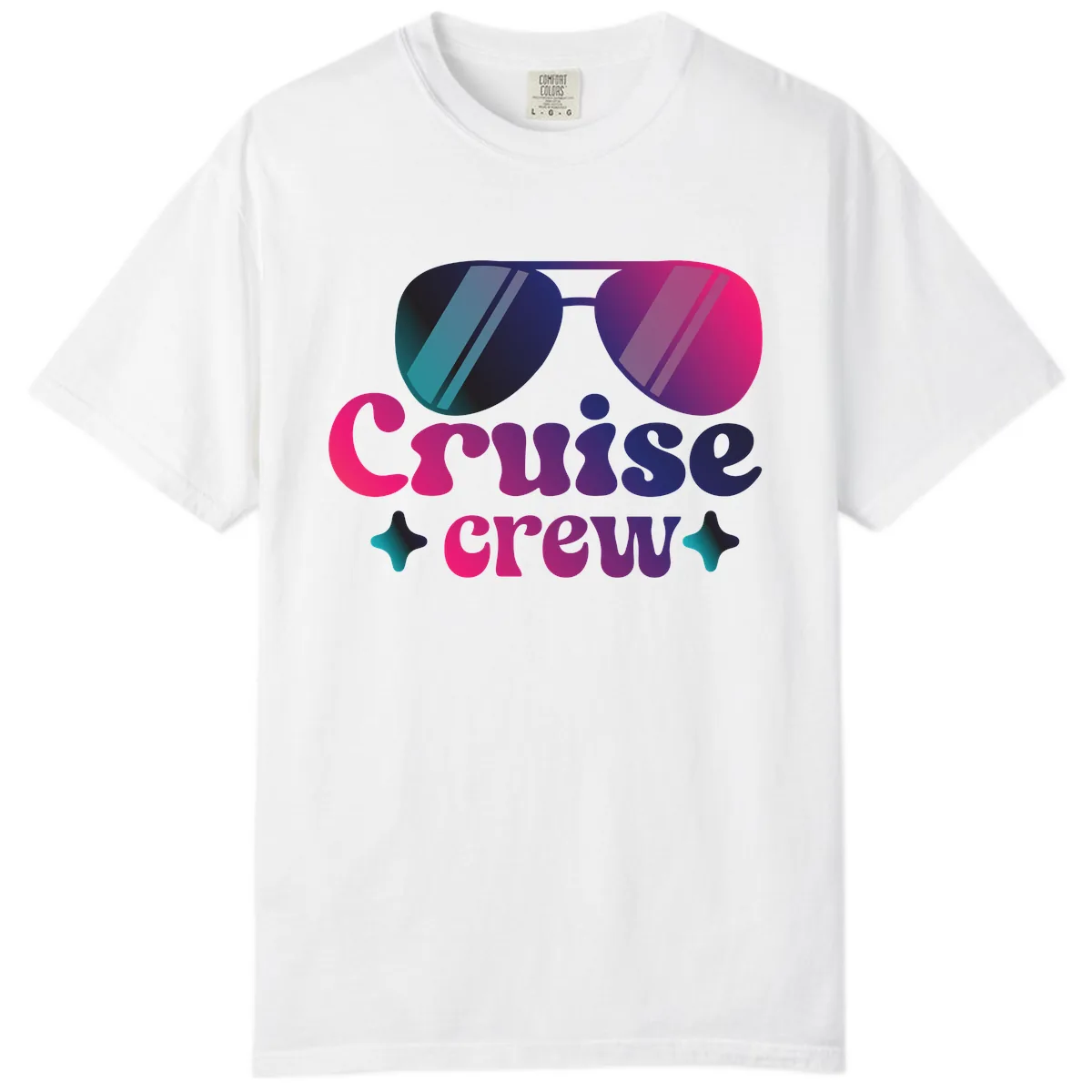 Cruise Crew Vibes Comfort Color in White