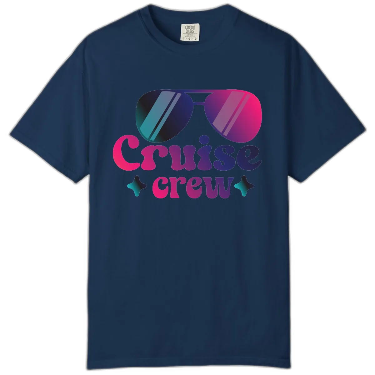 Cruise Crew Vibes Comfort Color in Navy